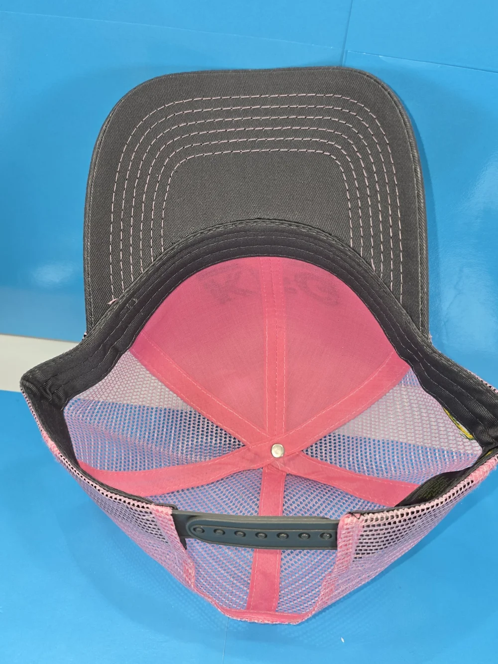 John Deere KFG Pink Gray Mesh Trucker Snapback Hat